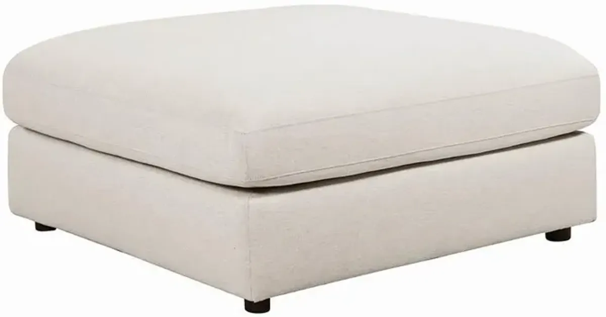 Coaster Serene Square Upholstered Ottoman Beige