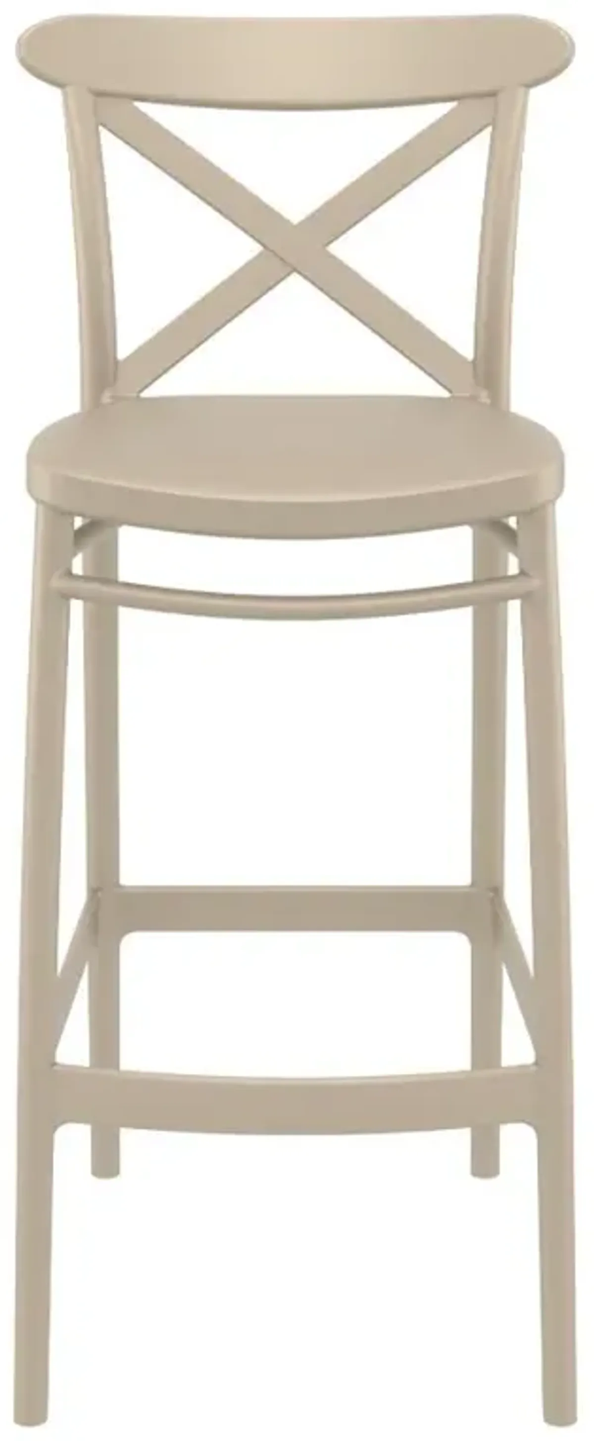 Compamia Cross Bar Stool Taupe