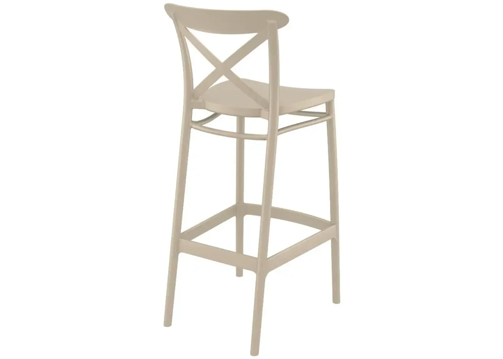 Compamia Cross Bar Stool Taupe