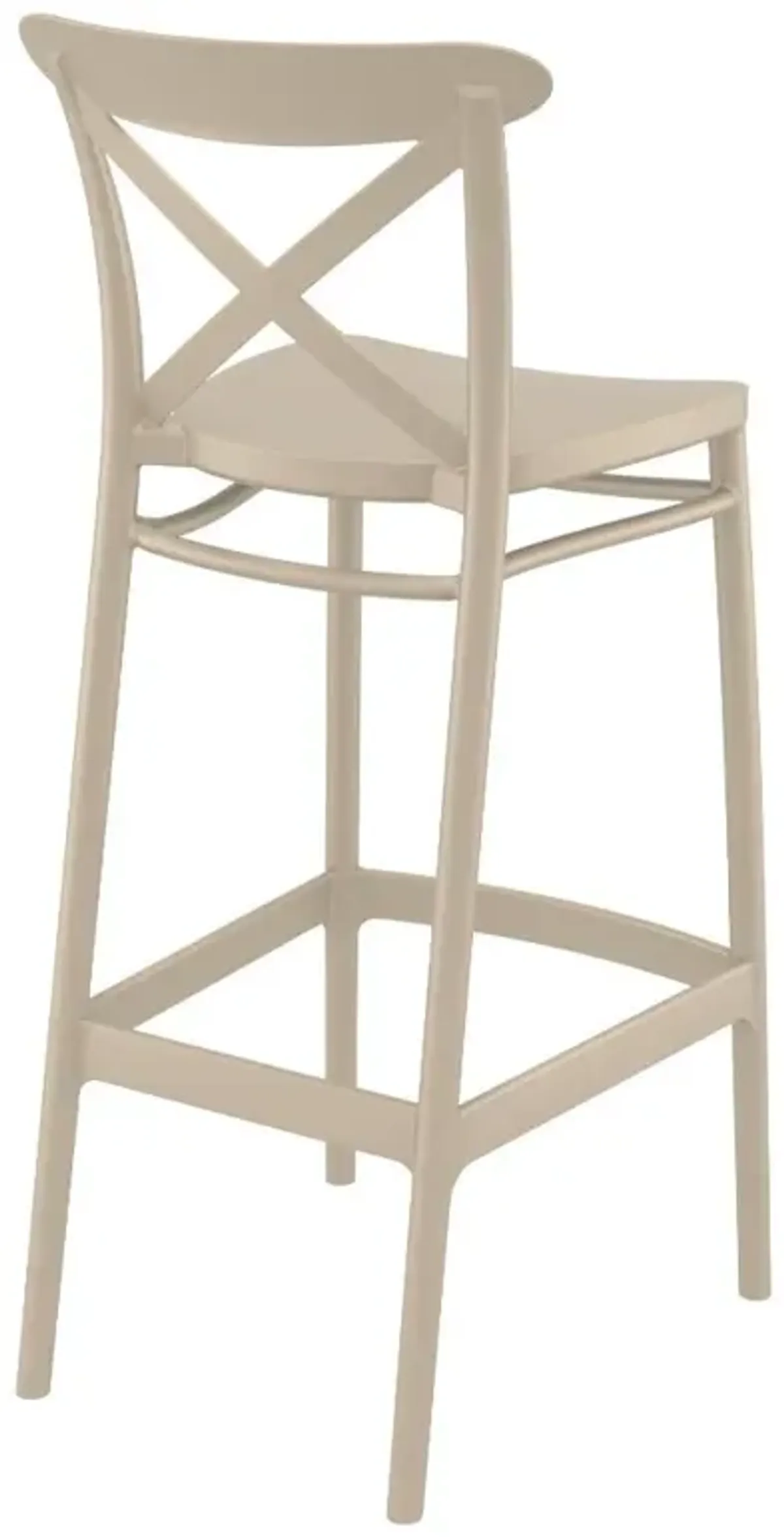 Compamia Cross Bar Stool Taupe