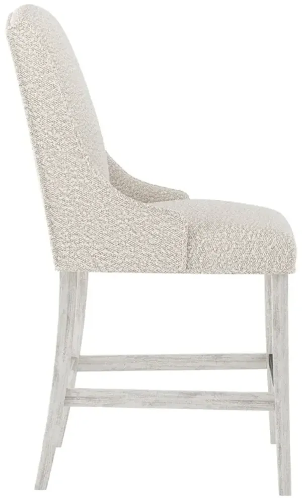 Bernhardt Slope Wire-Brushed Fabric Counter Stool