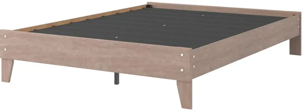 Ashley Flannia Gray Queen Platform Bed