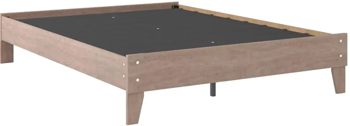 Ashley Flannia Gray Queen Platform Bed