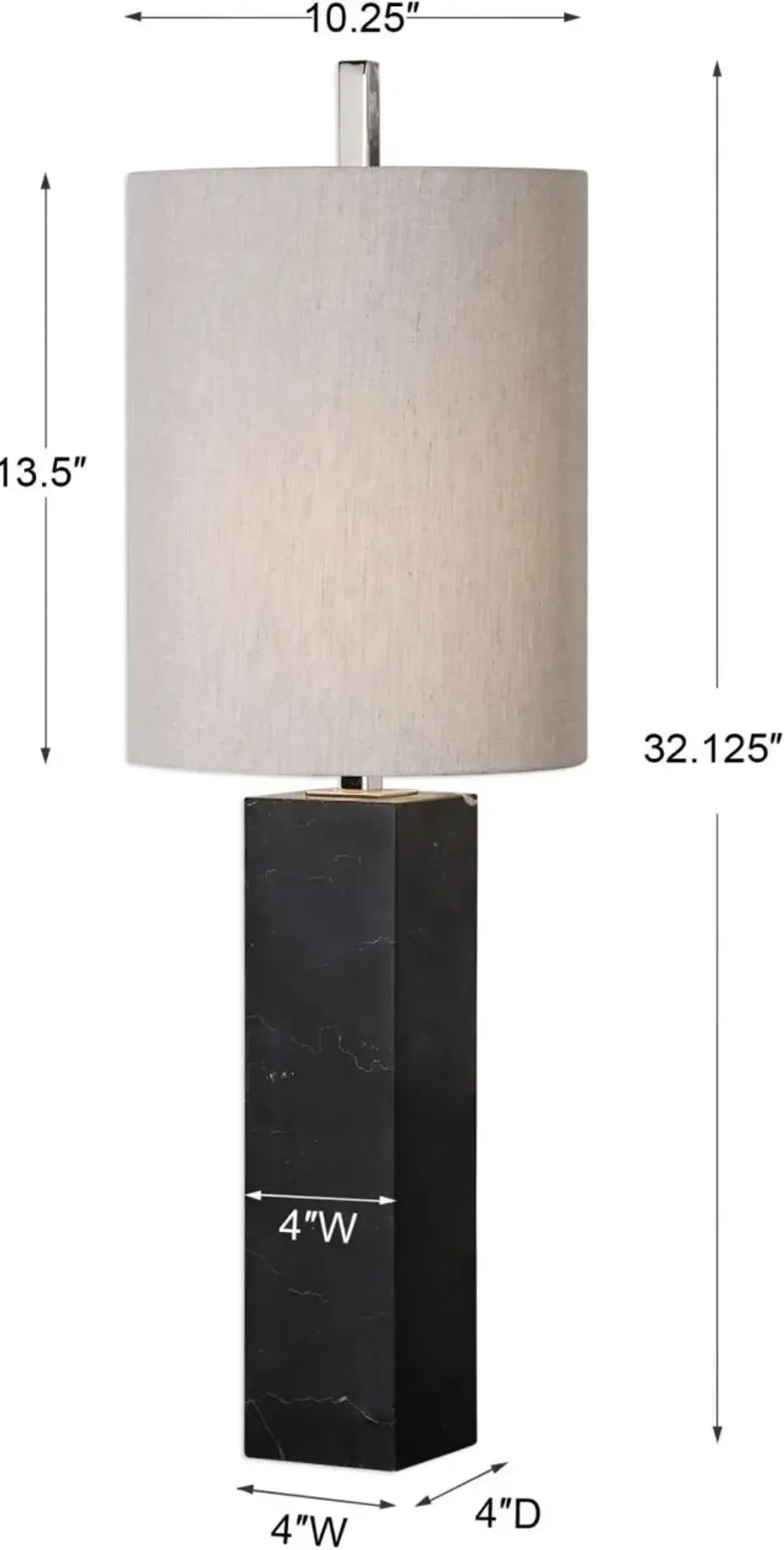 Uttermost Delaney Black Buffet Lamp