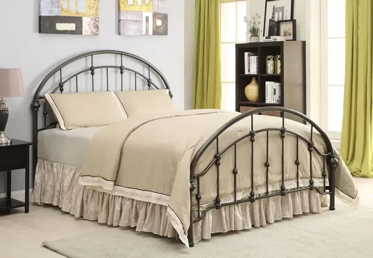 Coaster Rowan Metal Queen Open Frame Bed Dark Bronze