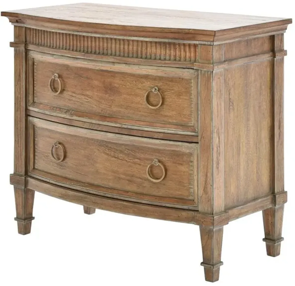 Noble Furniture Camelot Dresser 2-Drawer Nightstand in Beachwood Finish