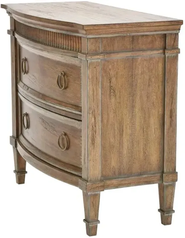Noble Furniture Camelot Dresser 2-Drawer Nightstand in Beachwood Finish