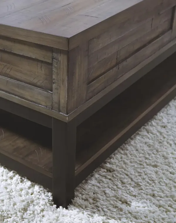 Ashley Johurst Grayish Brown Lift-Top Coffee Table