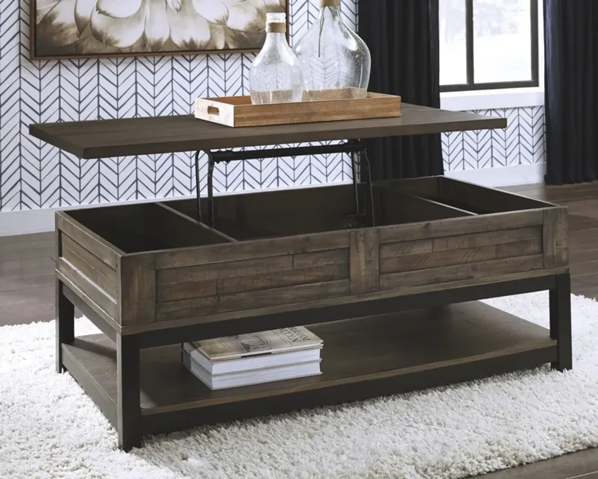 Ashley Johurst Grayish Brown Lift-Top Coffee Table