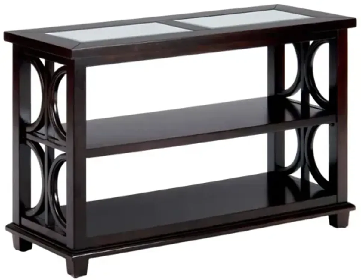 Jofran Panama Sofa Media Table Panama Brown