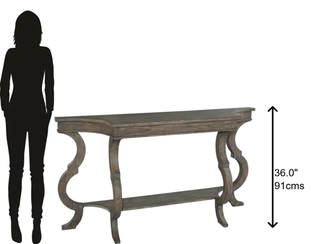 Hekman Sofa Table with Shaped Legs