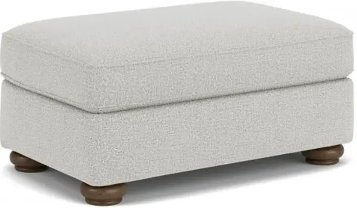 Flexsteel Preston Silver Glacier Ottoman