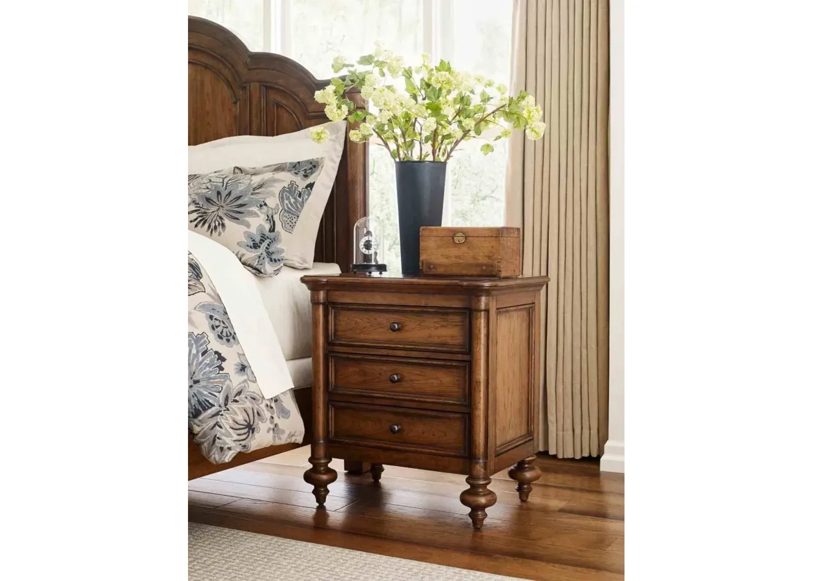 American Drew Berkshire Martin Warm Cognac Nightstand