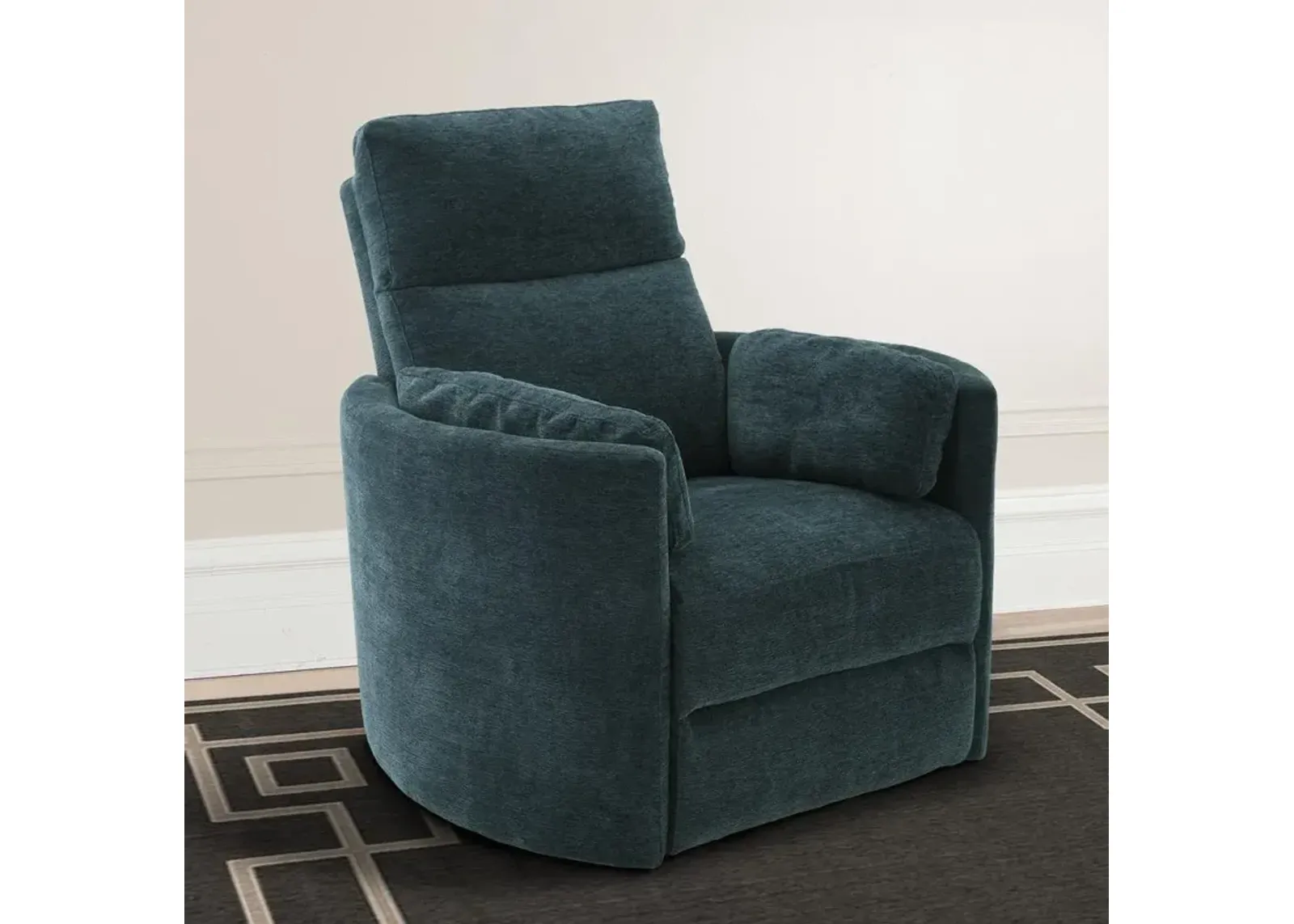 Parker House Radius Collection Power Swivel Peacock Recliner Chair