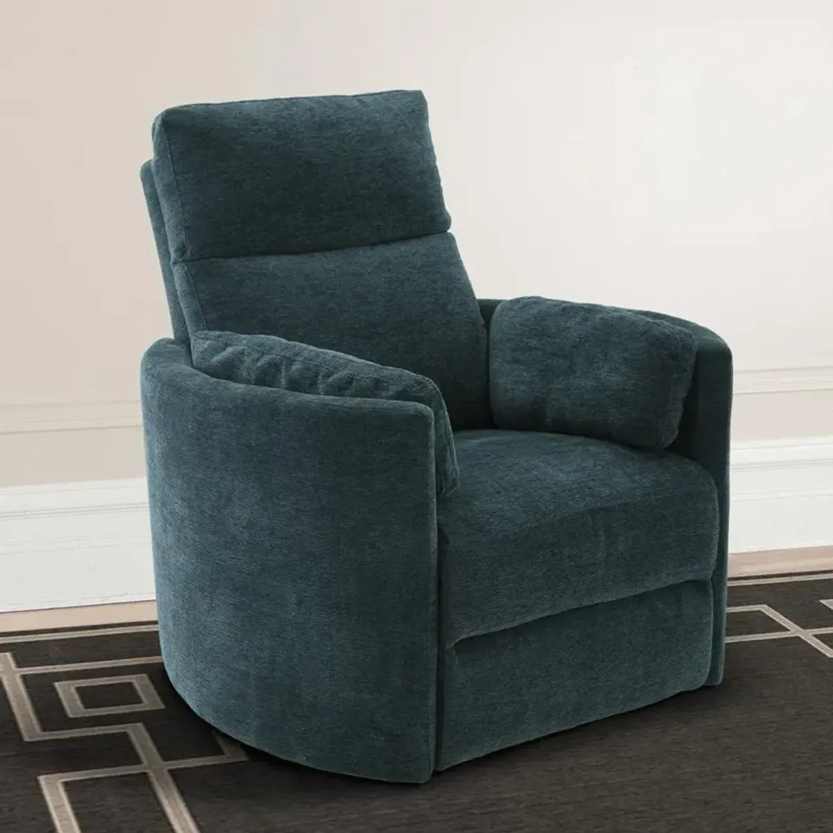 Parker House Radius Collection Power Swivel Peacock Recliner Chair