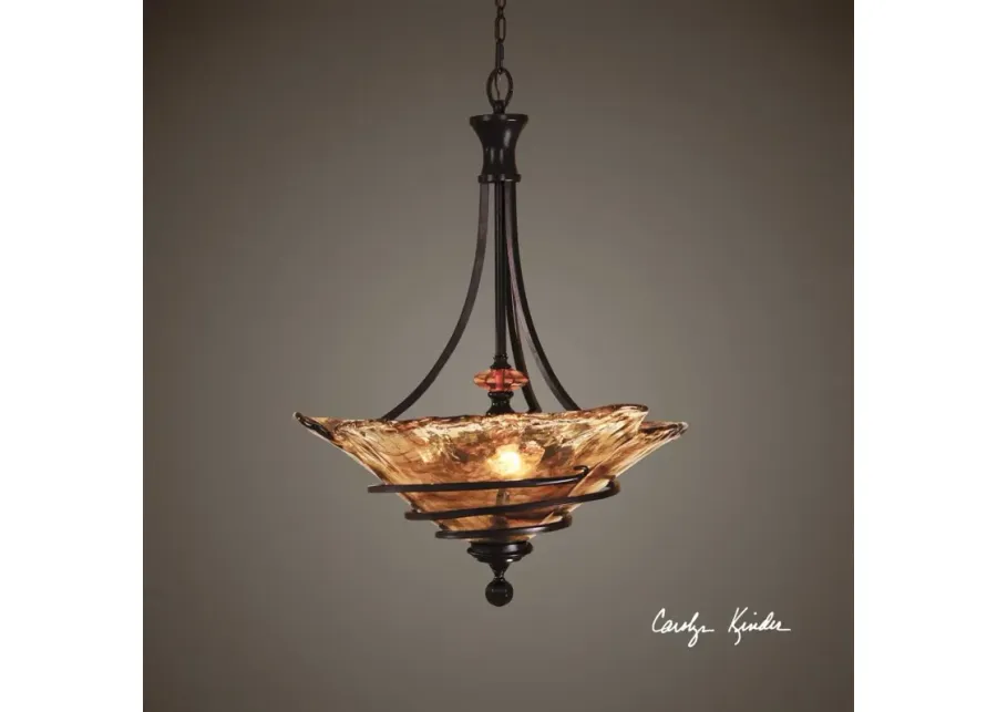 VITALIA OIL RUBBED BRONZE 3-LIGHT PENDANT