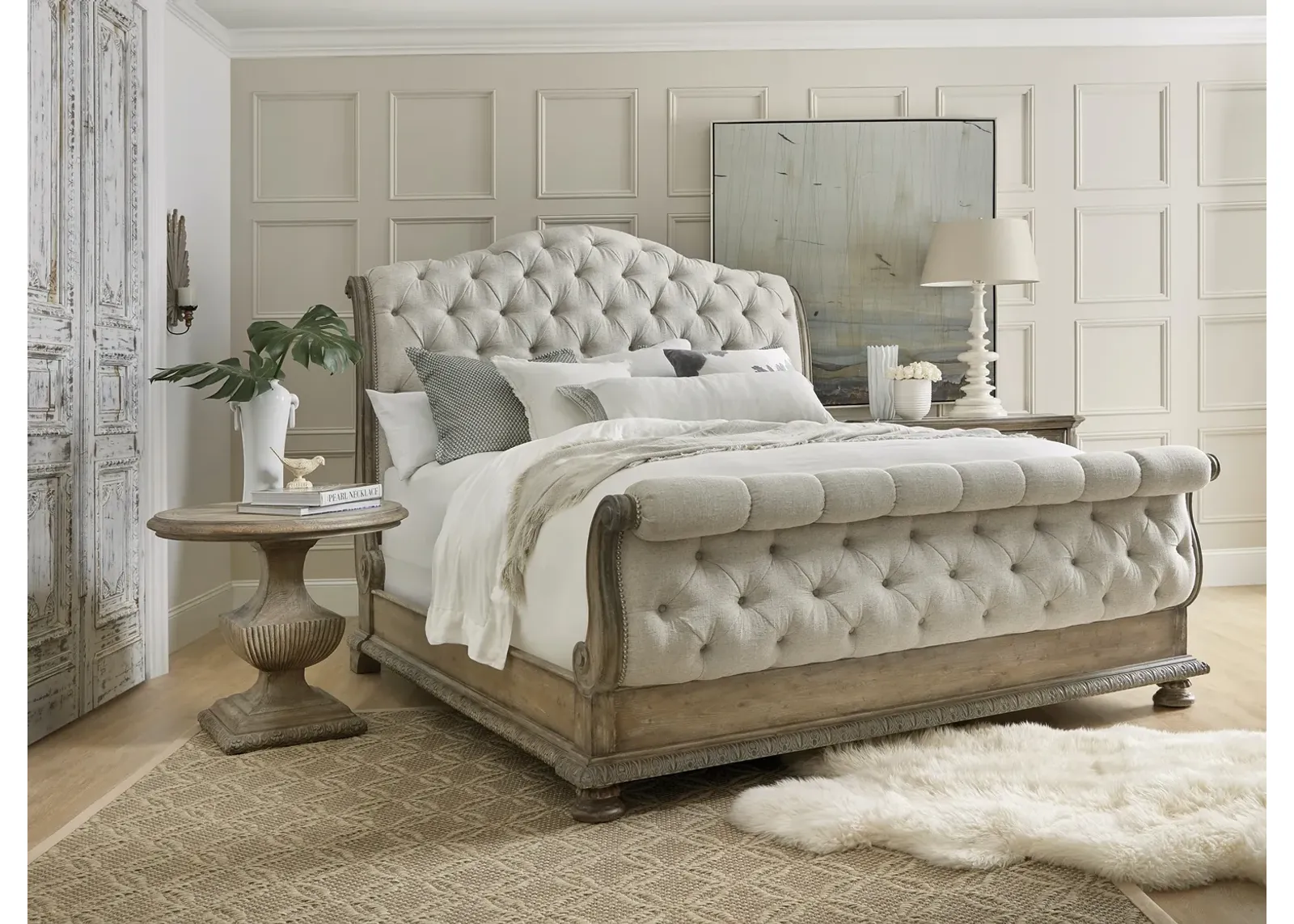 Hooker Furniture Castella King Tufted Bed