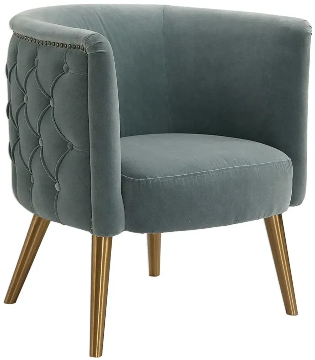 Uttermost Haider Blue Barrel Chair