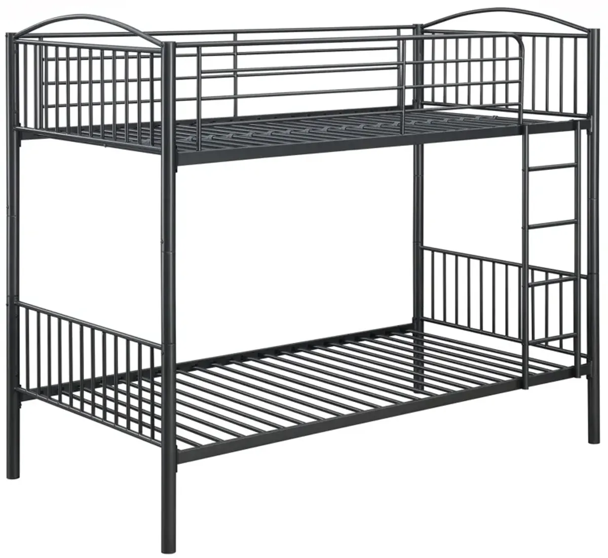 Coaster Anson Twin Over Twin Bunk Bed Gunmetal