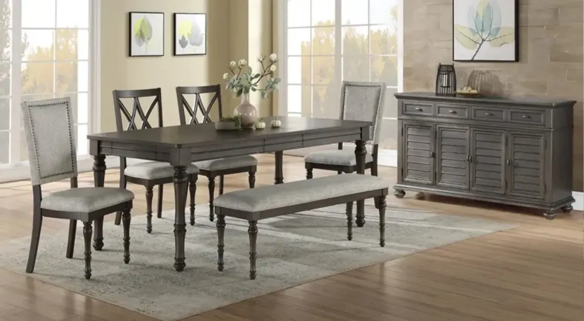 Steve Silver 5-Pieces Linnett Table & 4 Side Chairs