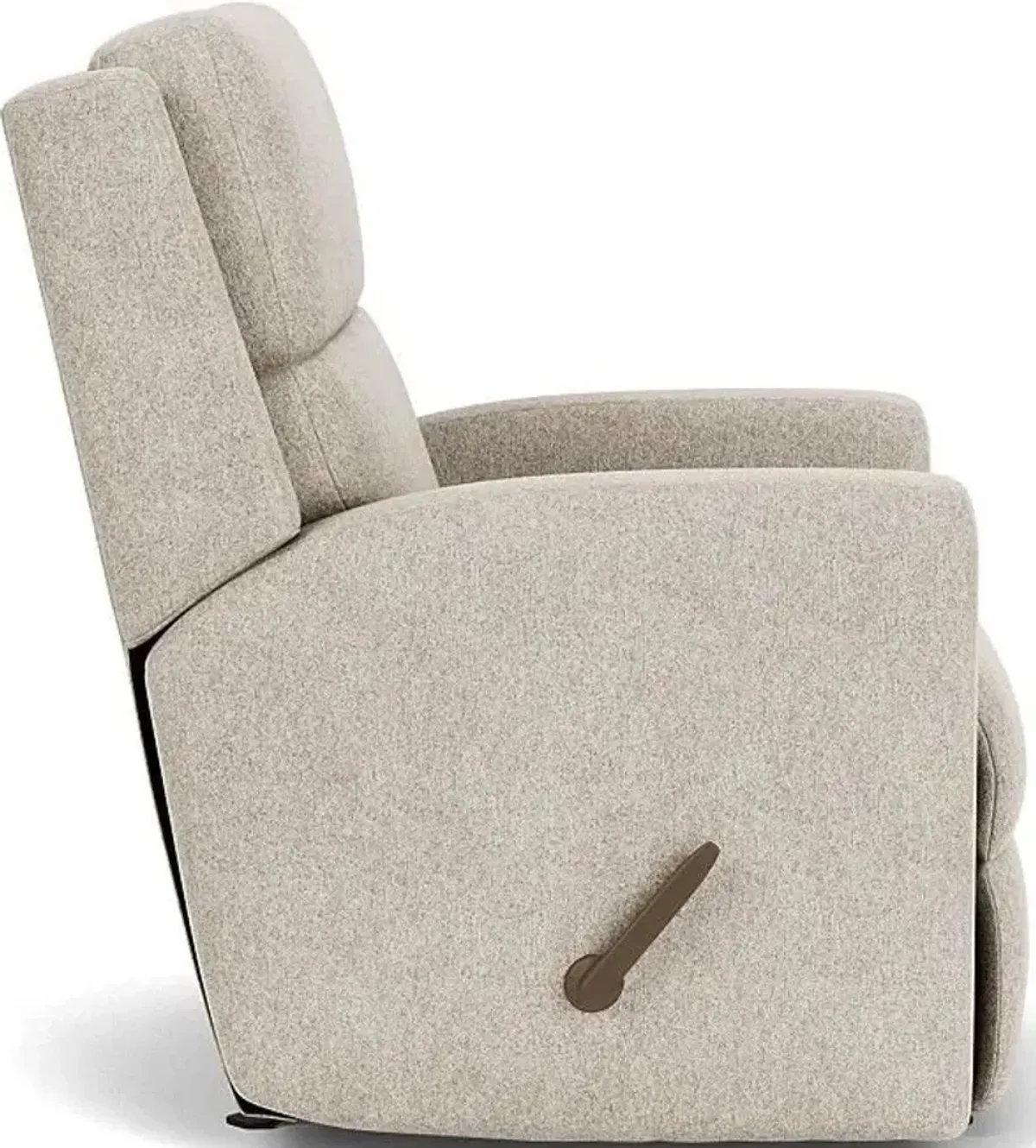 Flexsteel Chip White Shell Manual Recliner