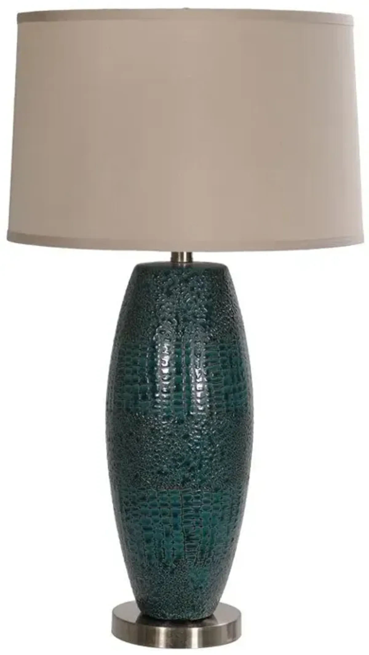 Crestview Melrose Blue Table Lamp