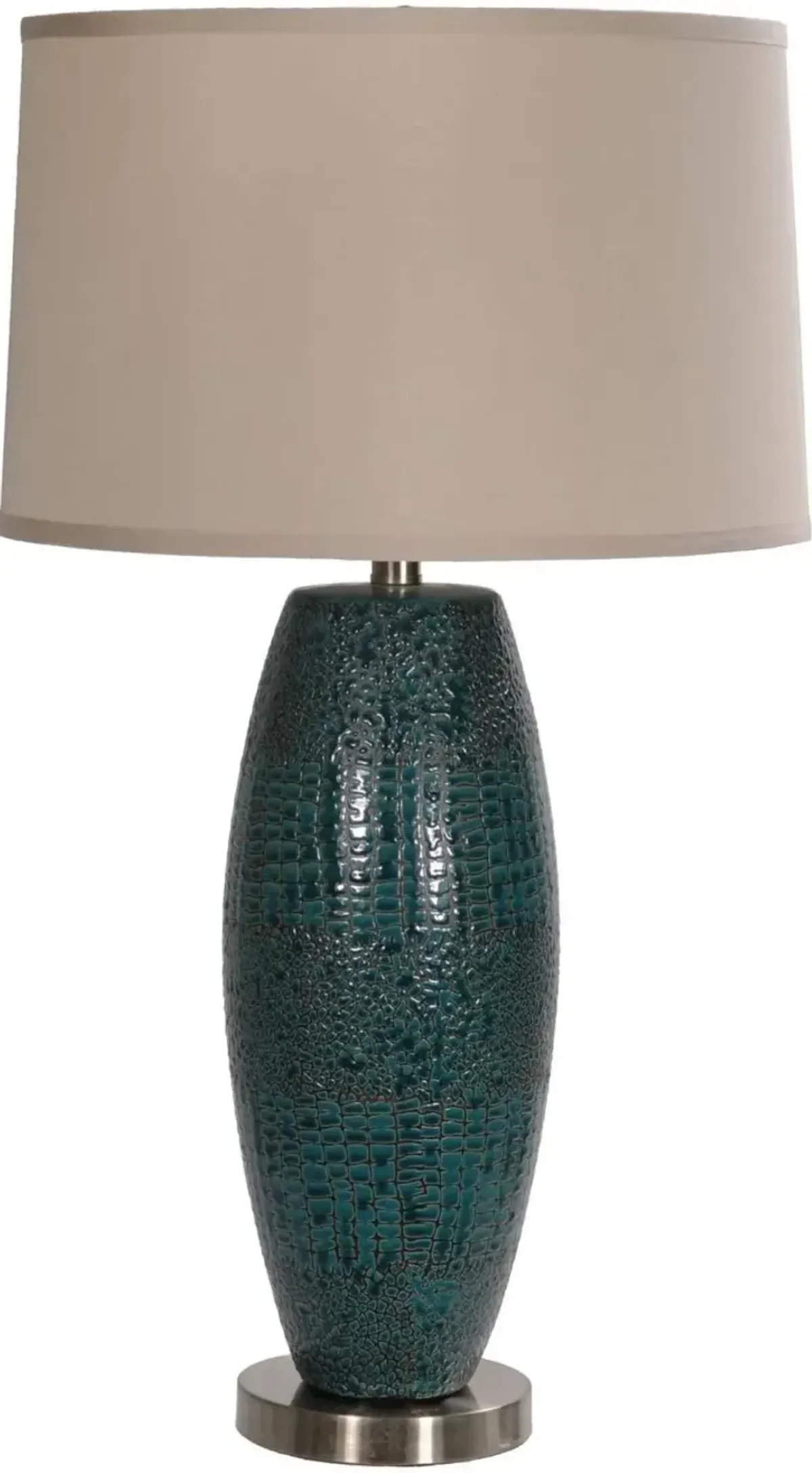 Crestview Melrose Blue Table Lamp