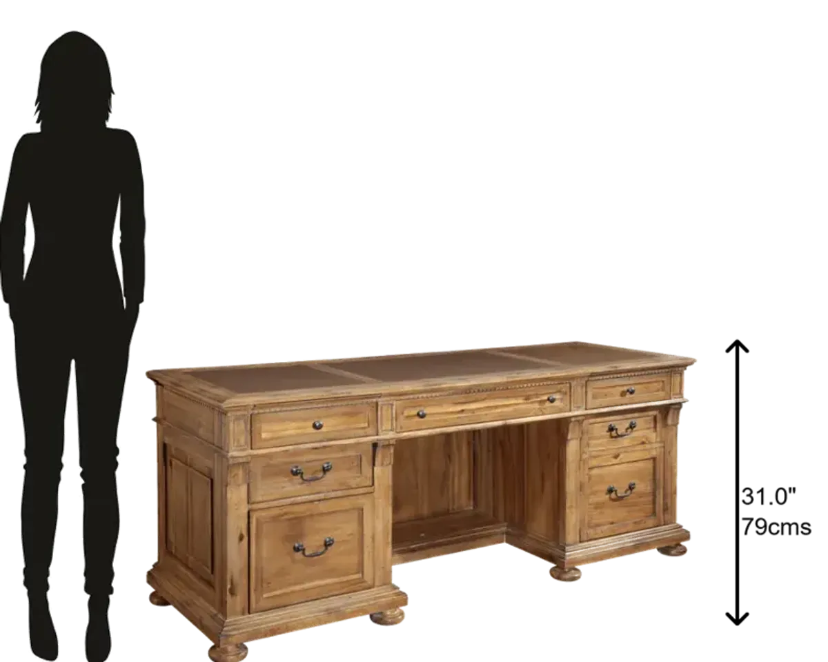 Hekman Executive Credenza Natural Wellington