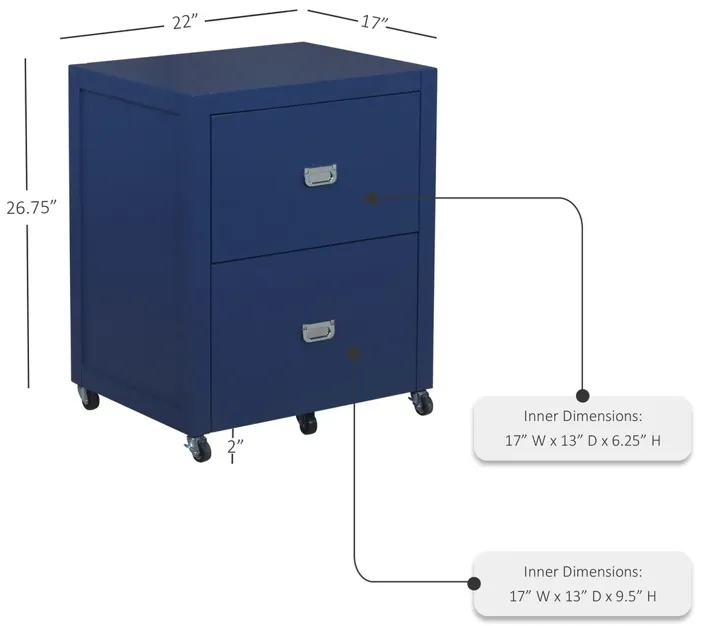 PEGGY FILE CABINET NAVY