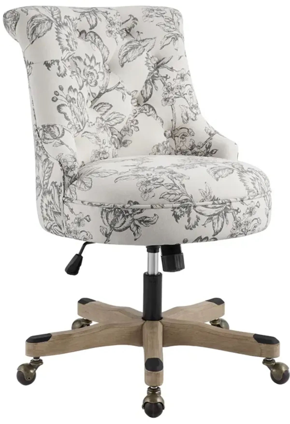 Linon Sinclair Floral Home Office Desk Chair