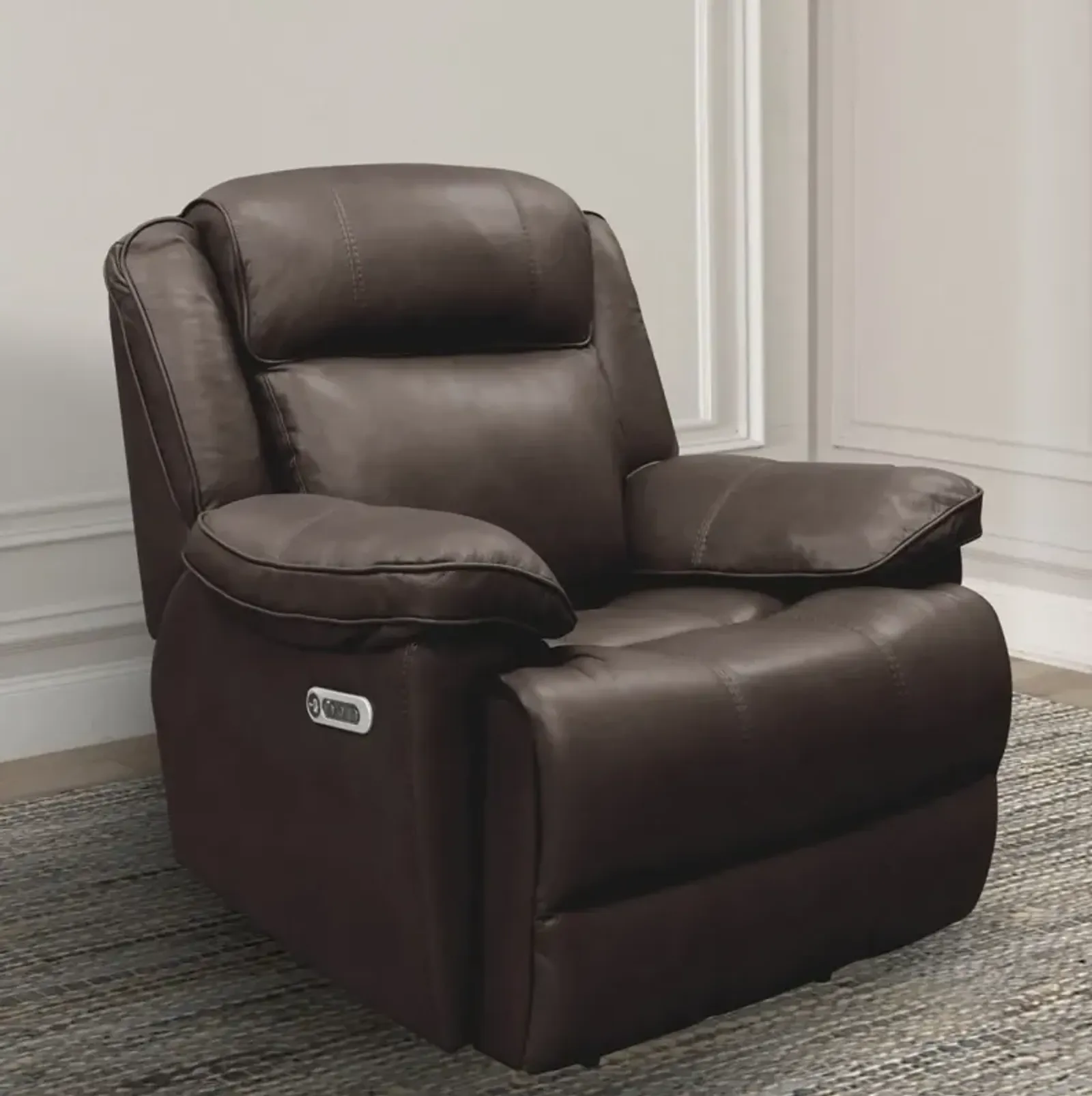 Parker House Eclipse Collection Power Recliner in Florence Brown