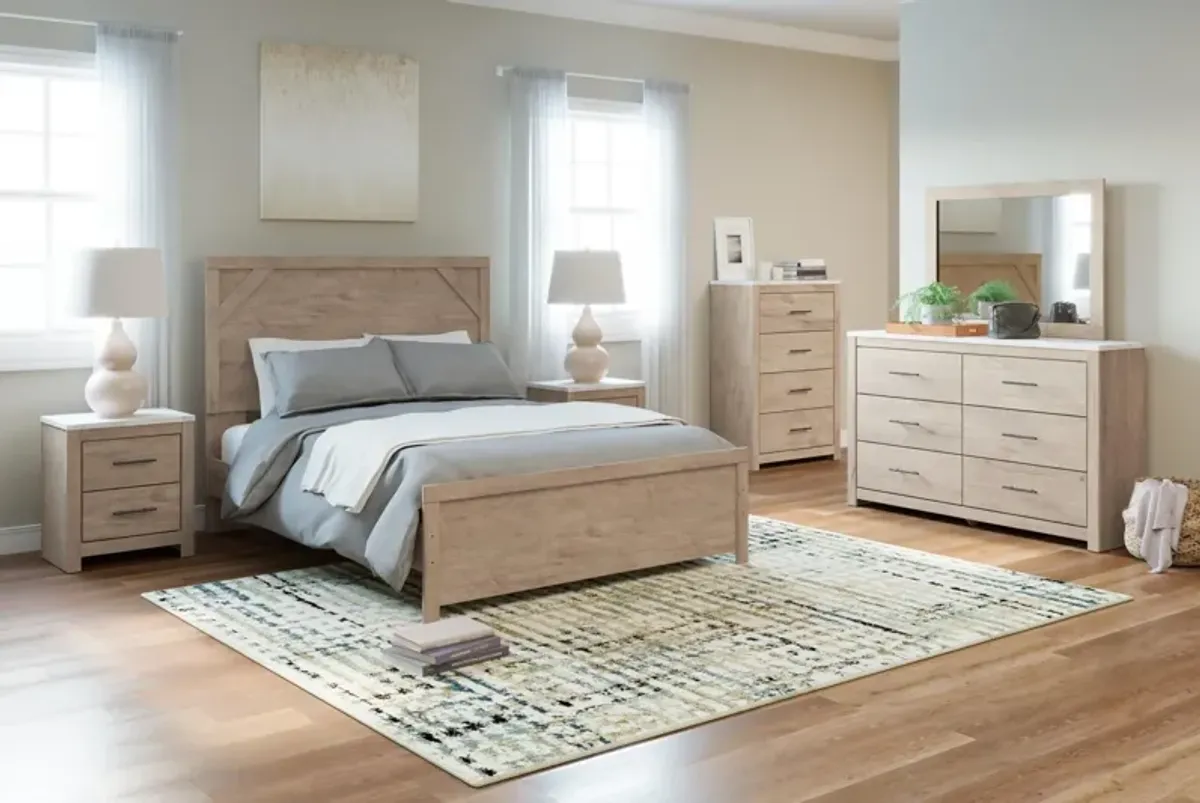 Ashley Senniberg Light Brown Queen Panel Bed