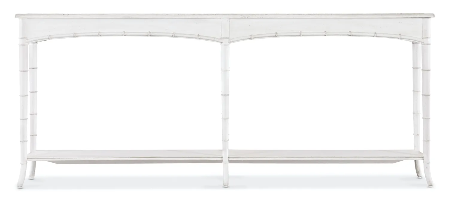 CHARLESTON LIMESTONE WHITE CONSOLE TABLE