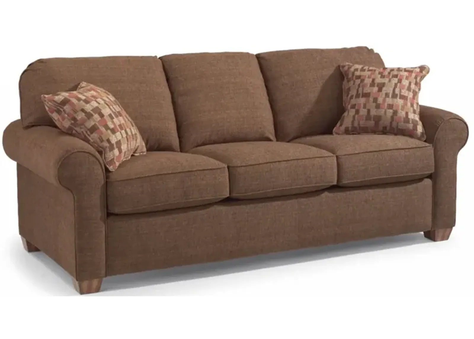 Flexsteel South Haven Brown Teak Sofa