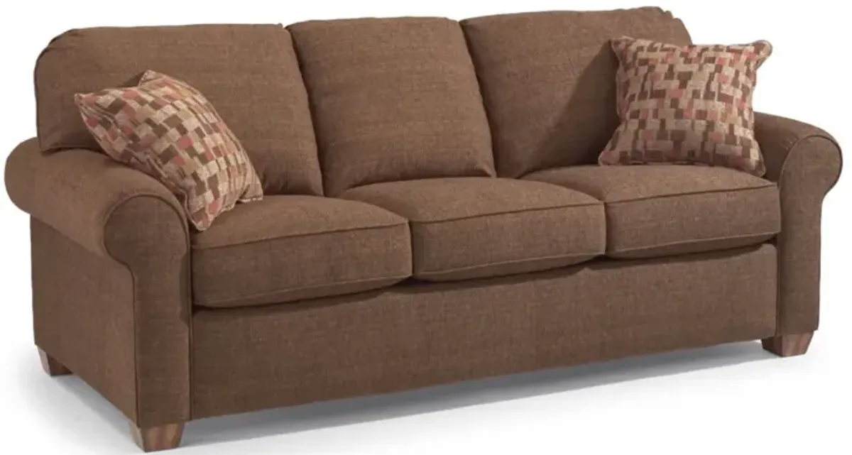 Flexsteel South Haven Brown Teak Sofa