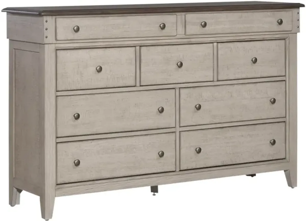 Liberty Furniture Ivy Hollow Dusty Taupe/Weathered Linen Dresser