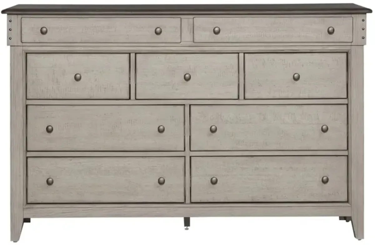 Liberty Furniture Ivy Hollow Dusty Taupe/Weathered Linen Dresser