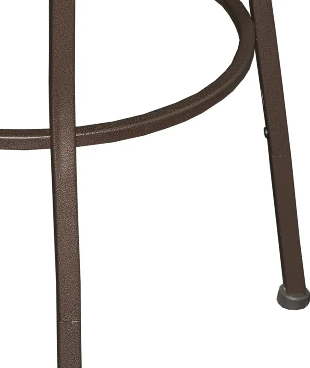 Linon Modern Adjustable Bar Stool with Black Seat & Black Metal Base