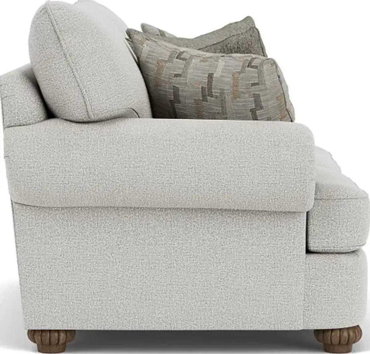 Flexsteel Patterson Silver Glacier Loveseat