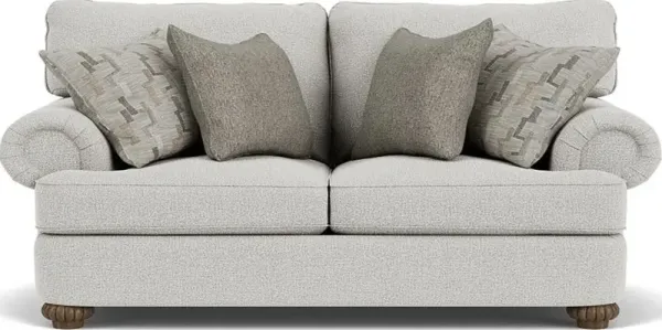 Flexsteel Patterson Silver Glacier Loveseat