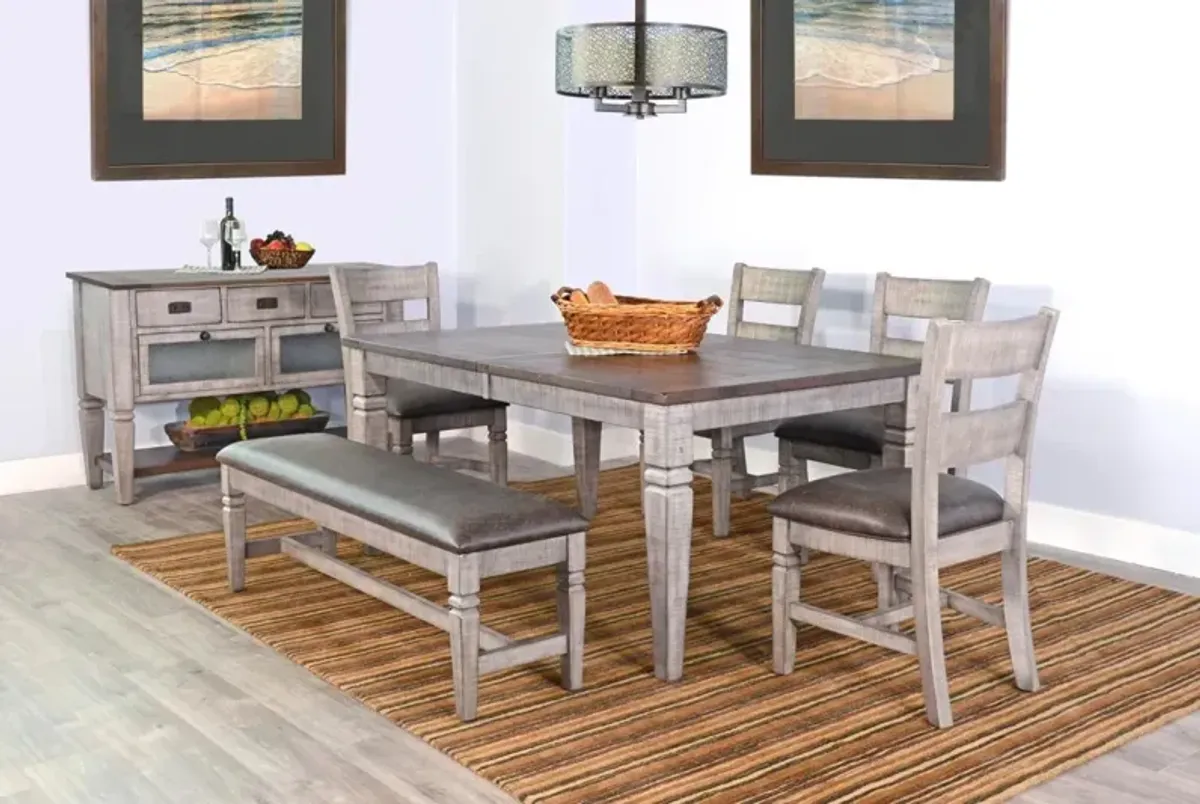 Sunny Designs Homestead Hills Tobacco Leaf & Alpine Grey 66-90 Inch Extension Dining Table