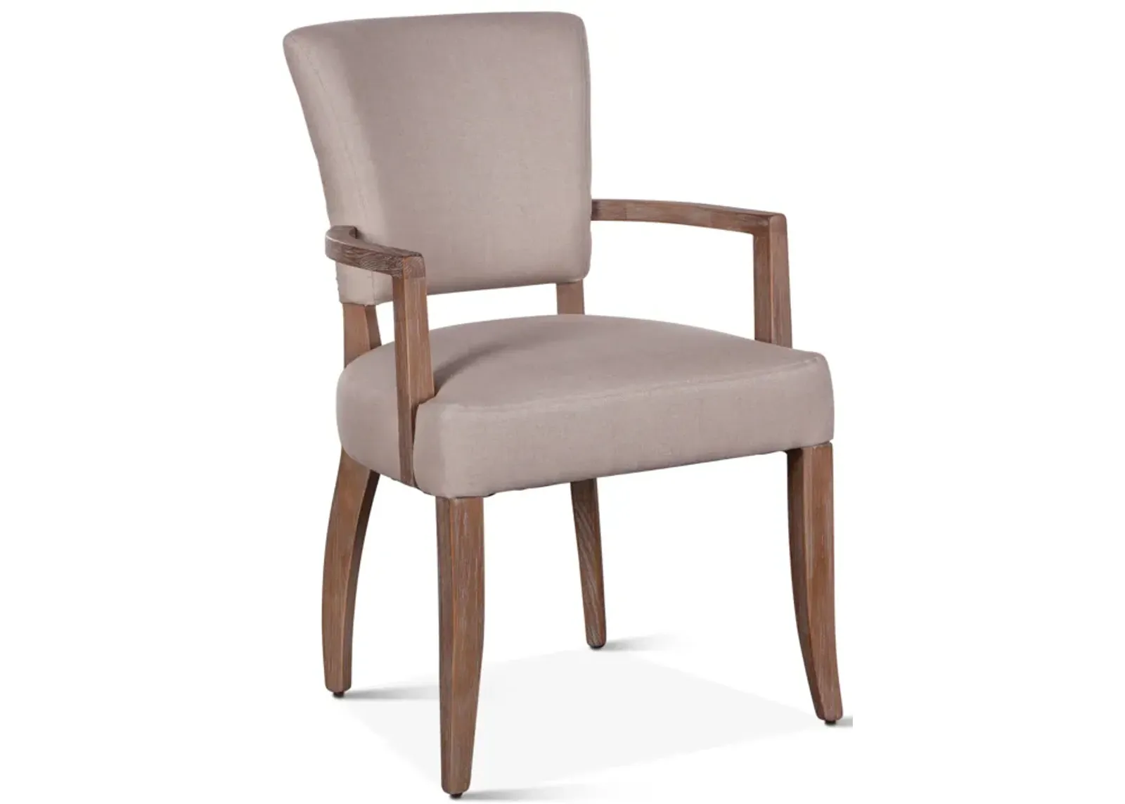 Home Trends Design Grosvenor Natural Linen Upholstered Armchair