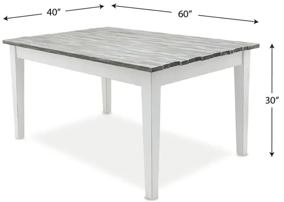 Seawinds Islamorada Distressed Taupe Rectangular Dining Table