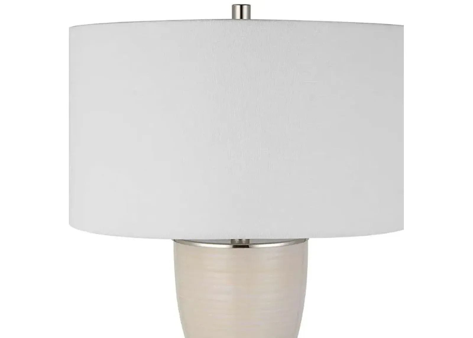 Uttermost Amphora Off-White/White Glaze Table Lamp