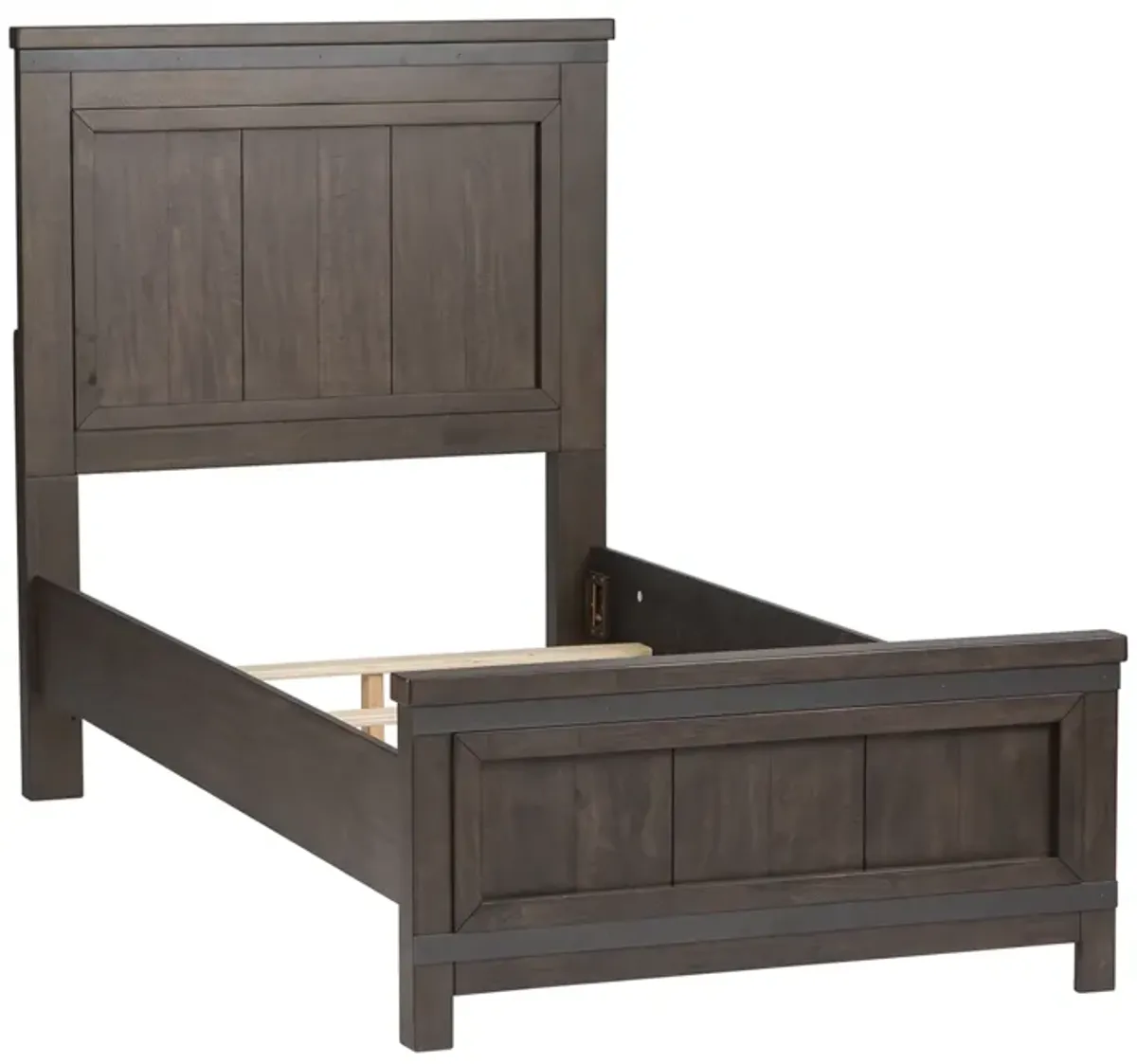 Liberty Furniture Kids/Teens Thornwood Hills Rock Beaten Gray Twin Storage Panel Bed