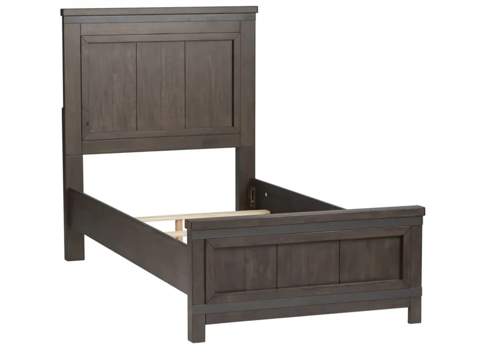 Liberty Furniture Kids/Teens Thornwood Hills Rock Beaten Gray Twin Storage Panel Bed