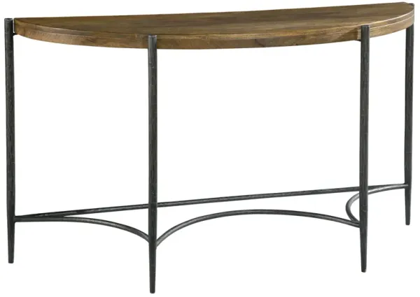 Hekman Demilune Table with Forged Legs