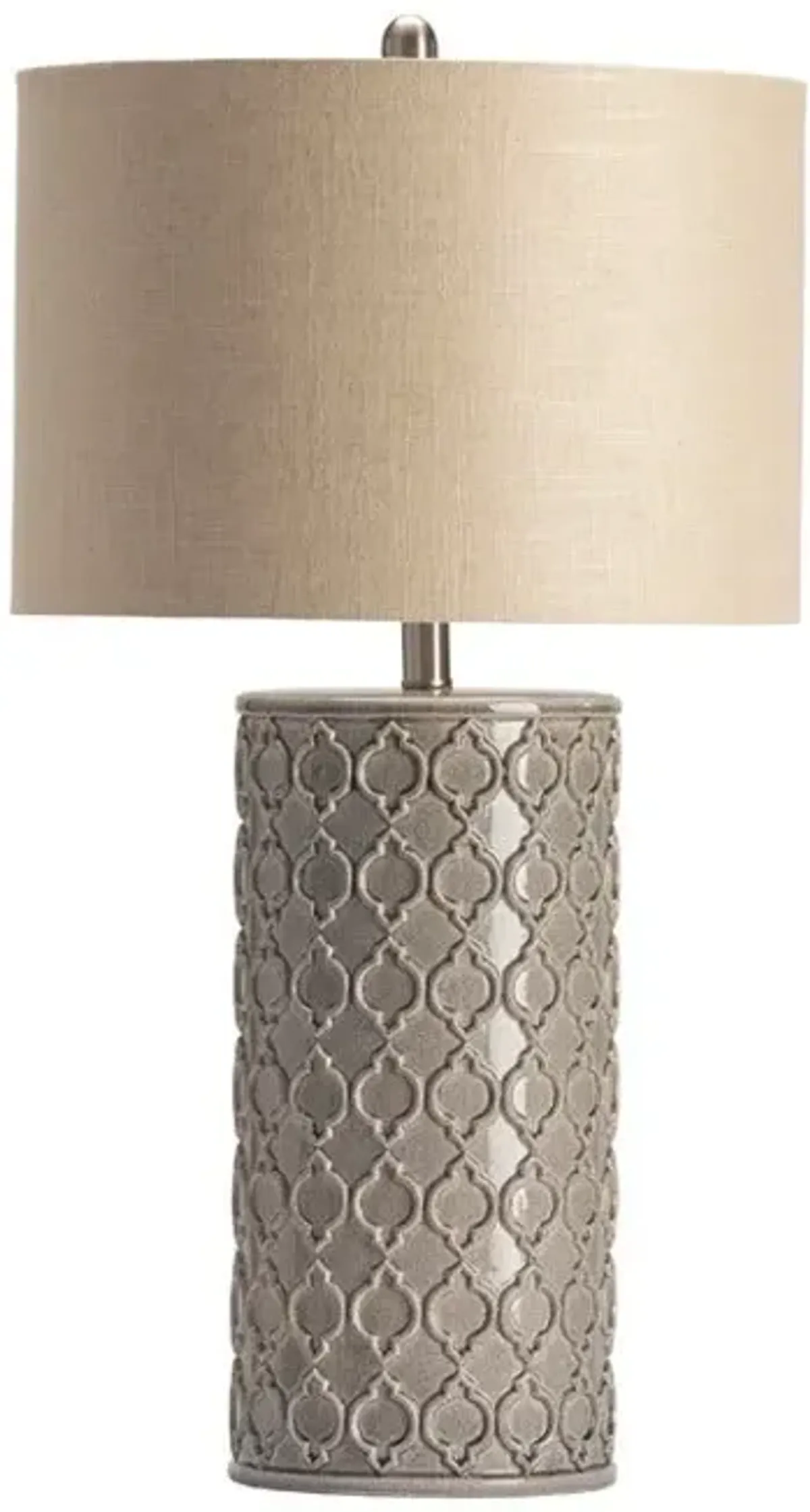 Crestview Kincaid Grey Table Lamp