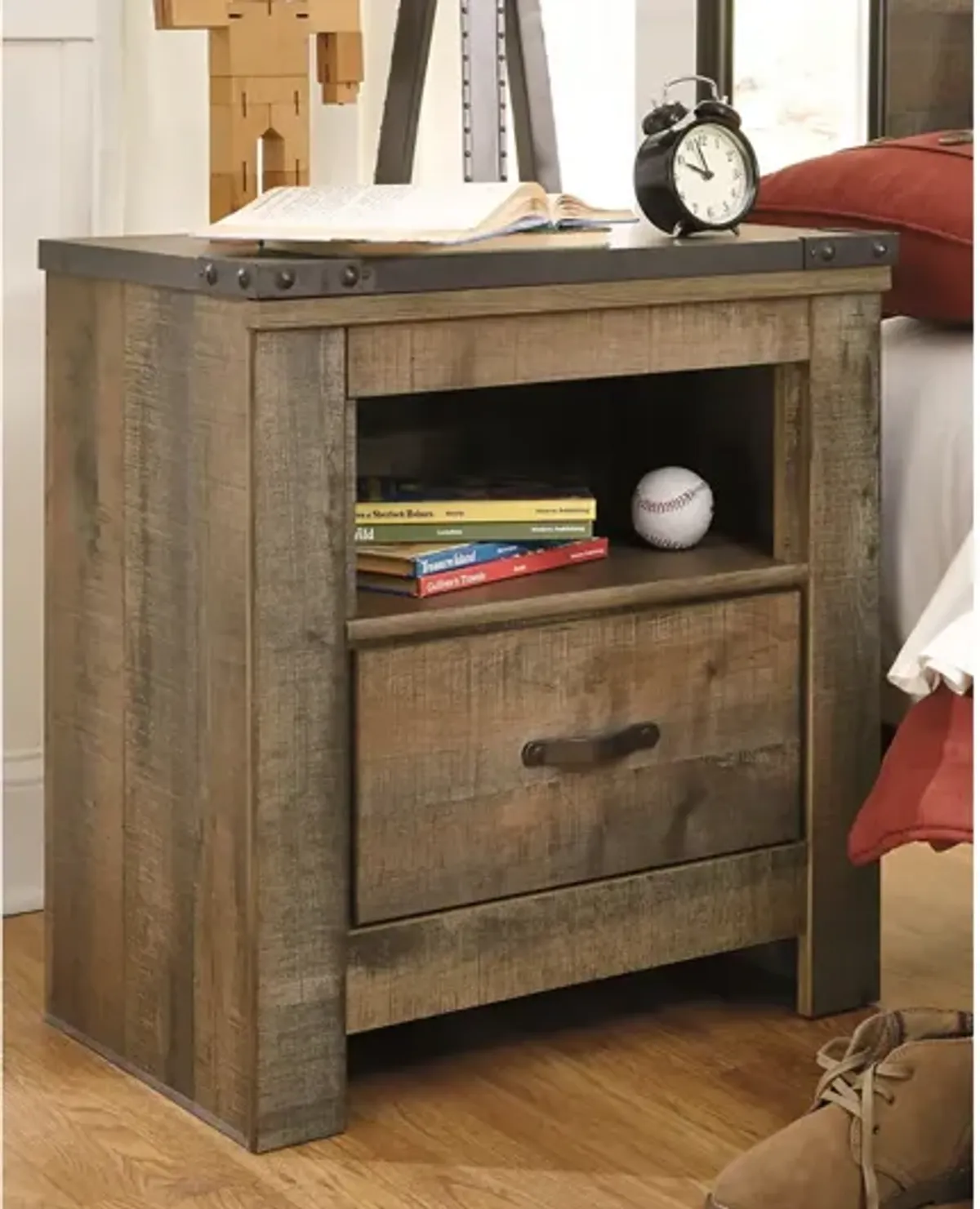 Ashley Trinell Rustic Brown Nightstand