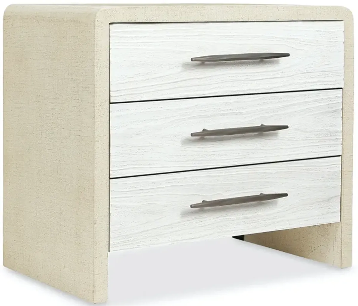 CASCADE THREE DRAWER NIGHTSTAND